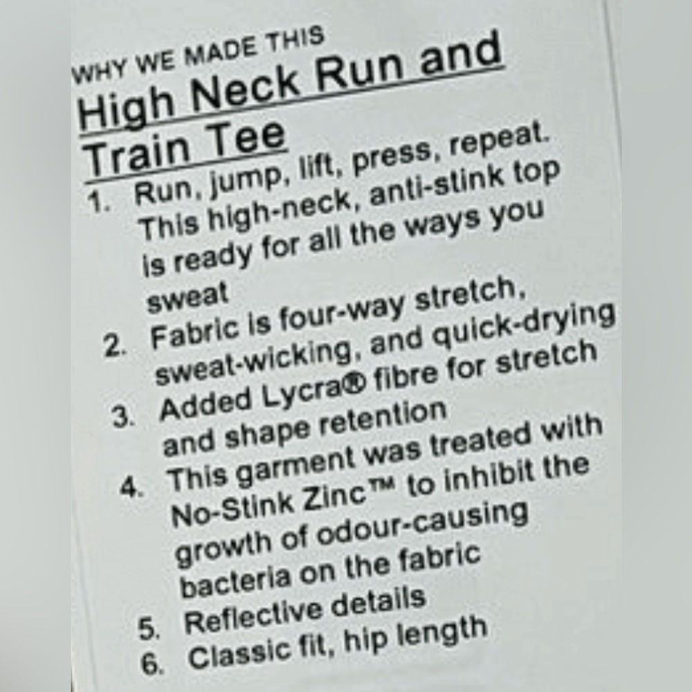 Lululemon High Neck Run And Train Tee - Picture 5 of 5